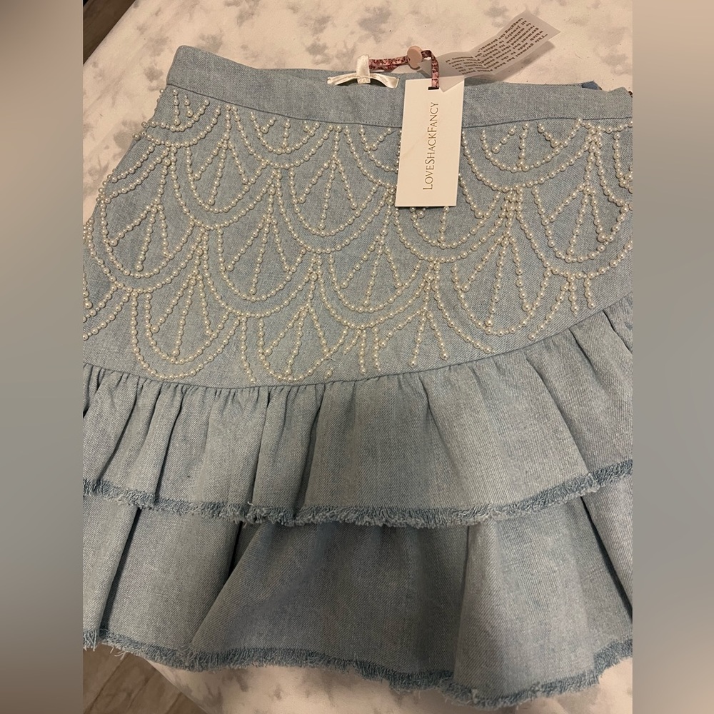 Love shack fancy Ayana skirt